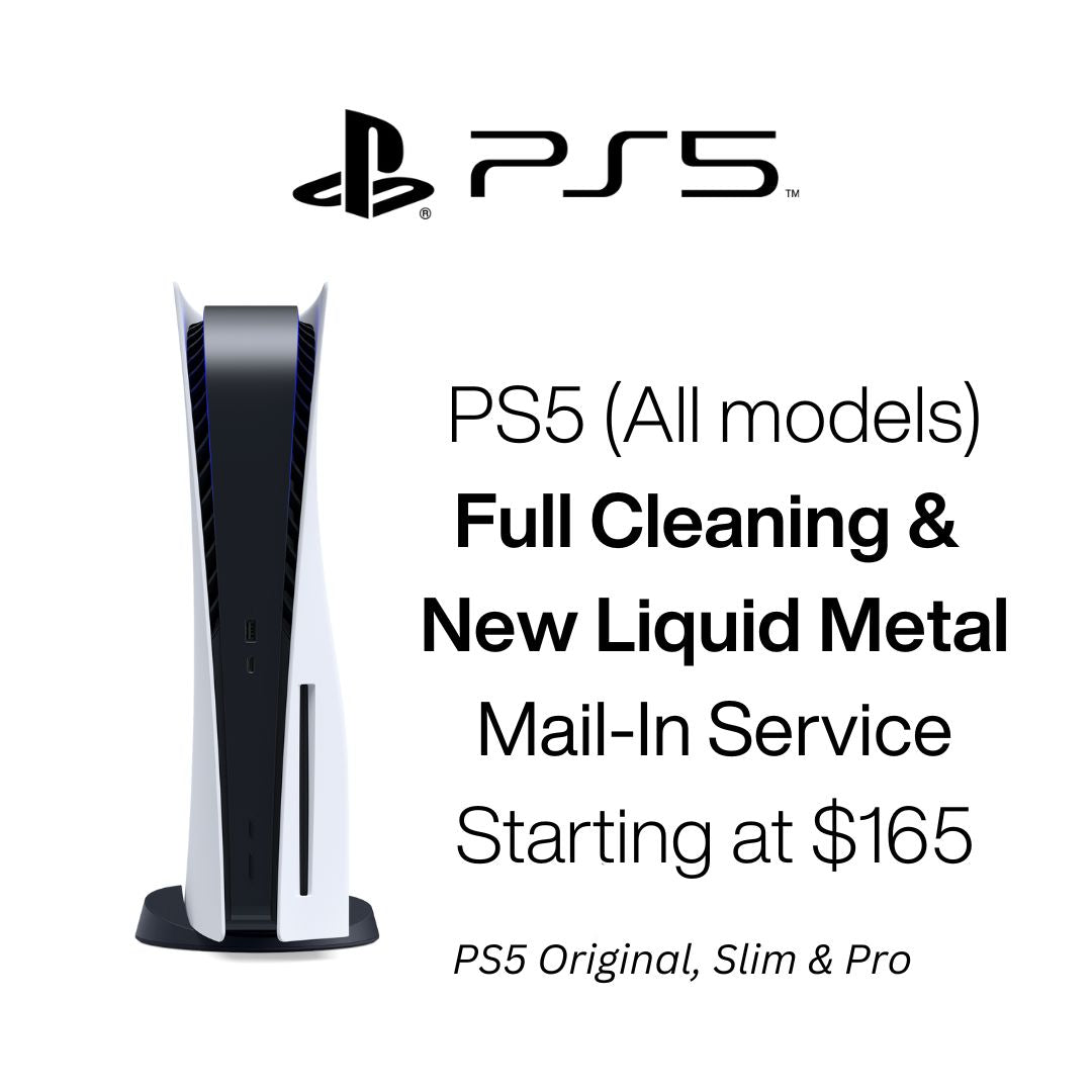 Playstation 5 Mail-In Cleaning + Liquid Metal ($165)