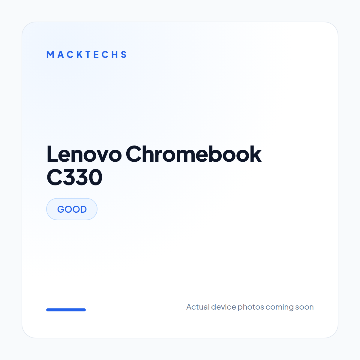 Lenovo Chromebook C330 GOOD Pre Owned