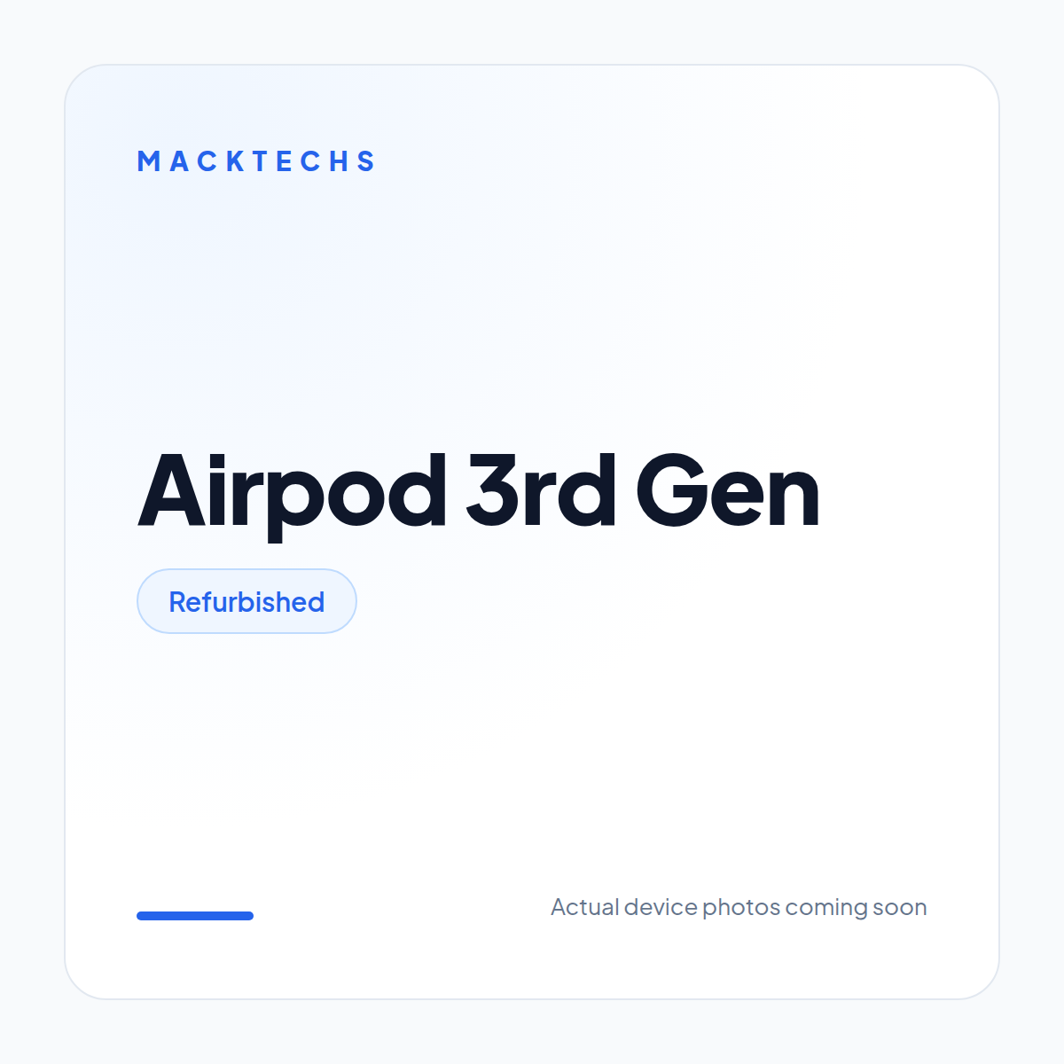 Airpod 3rd Gen Refurbished