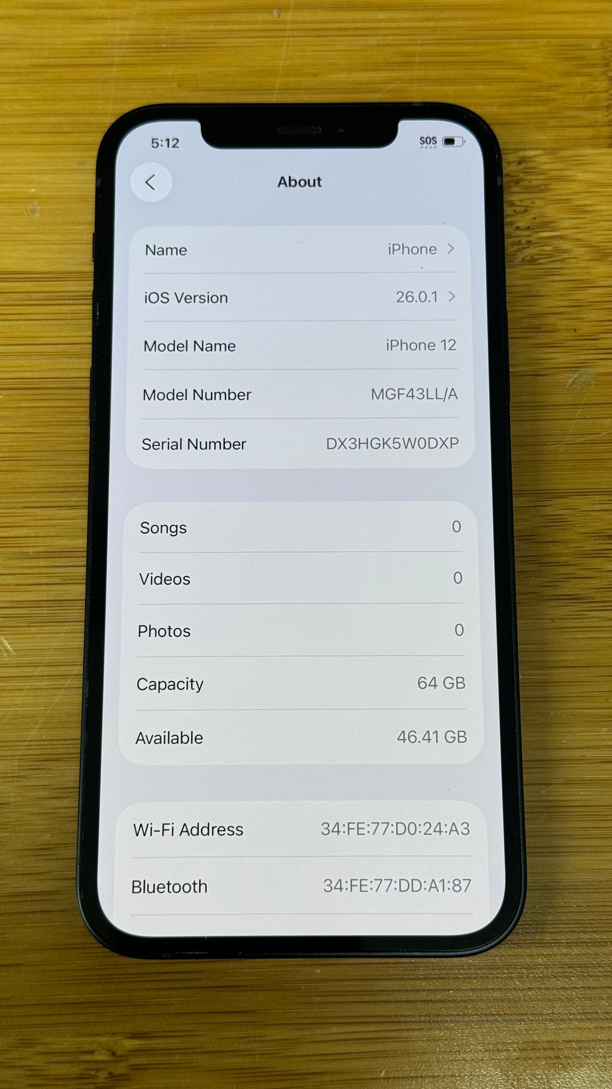 iPhone 12 Unlocked, 64GB, Midnight - Pre-Owned