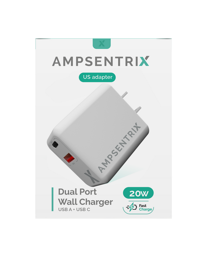 Ampsentrix Dual Port Wall Charger